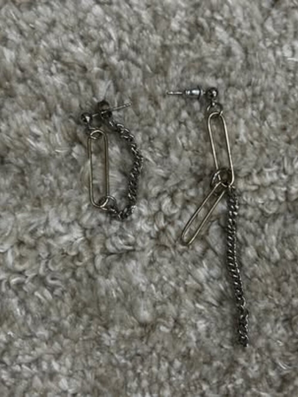 Justine Clenquet Asymmetric Chain Link Earrings